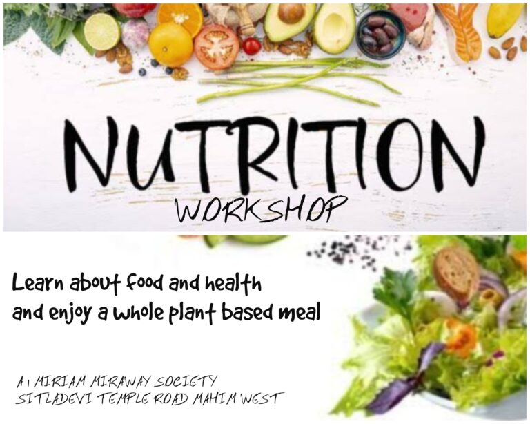 Nutrition Workshop - Dr. Deepali Prabhat